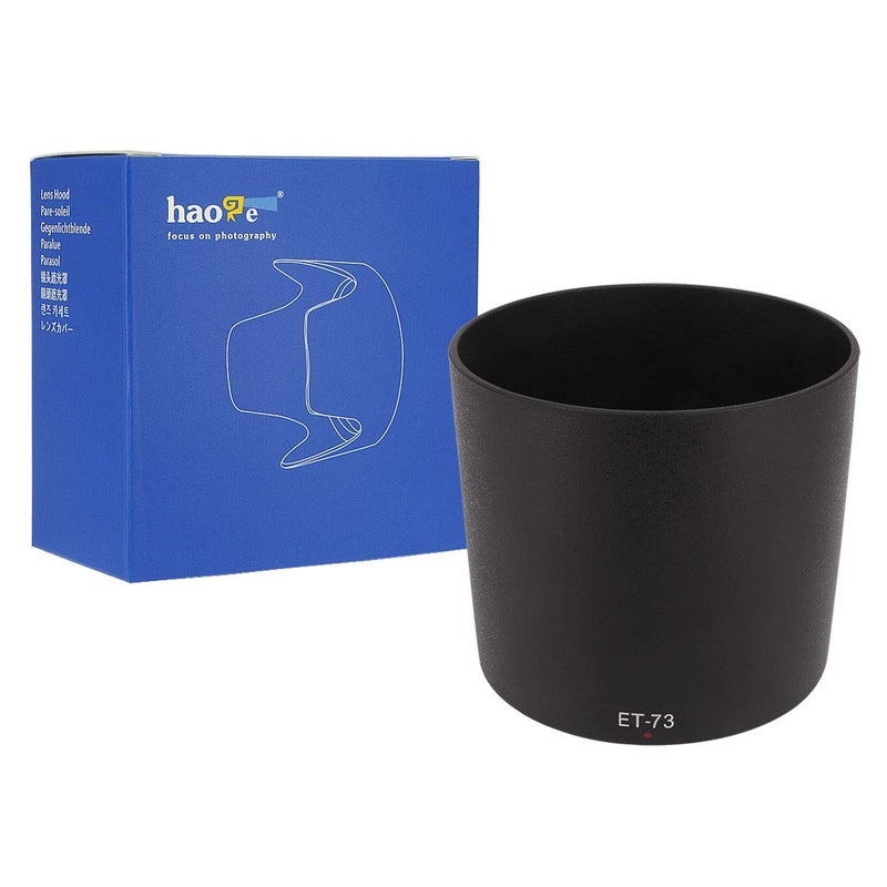 Haoge غطاء عدسة هاوج بايونت متوافق مع عدسة كانون EF 100mm f/2.8L ماكرو هو USM بديل كانون ET-73 - Image 1